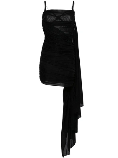 Shop Mugler Dresses In Black