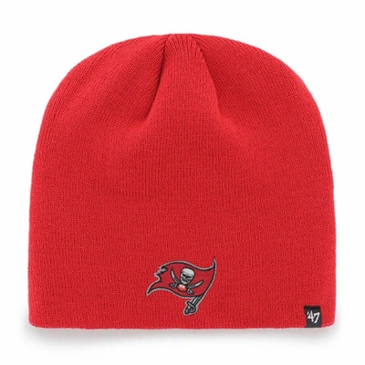 Shop 47 ' Red Tampa Bay Buccaneers Primary Logo Knit Beanie