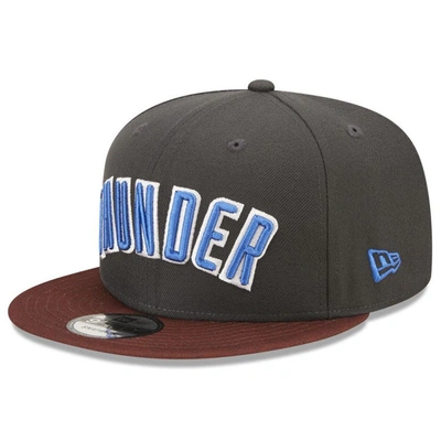 Shop New Era Navy Oklahoma City Thunder 2022/23 City Edition Official 9fifty Snapback Adjustable Hat