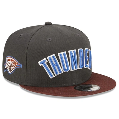 Shop New Era Navy Oklahoma City Thunder 2022/23 City Edition Official 9fifty Snapback Adjustable Hat