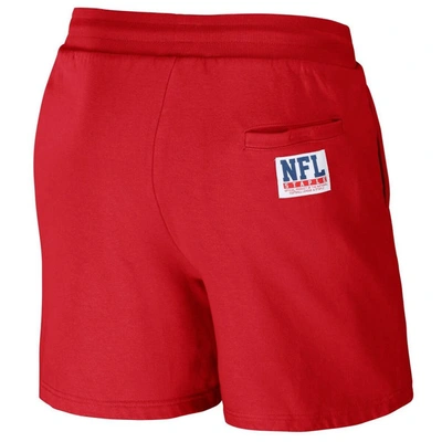 Shop Staple Nfl X  Red Buffalo Bills Throwback Vintage Wash Fleece Shorts