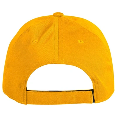 Shop Adidas Originals Adidas Gold Nashville Predators Locker Room Three Stripe Adjustable Hat