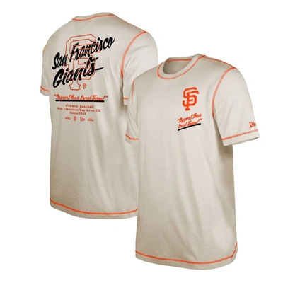 Shop New Era White San Francisco Giants Team Split T-shirt
