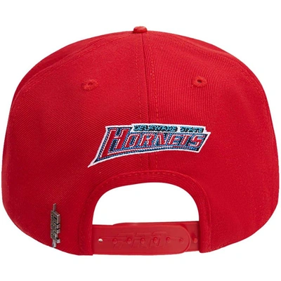 Shop Pro Standard Red Delaware State Hornets Evergreen D Snapback Hat
