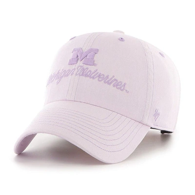 Shop 47 ' Purple Michigan Wolverines Haze Clean Up Adjustable Hat