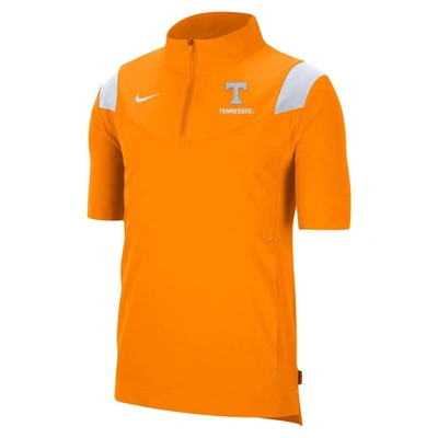 Shop Nike Tennessee Orange Tennessee Volunteers Coach Short Sleeve Quarter-zip Jacket