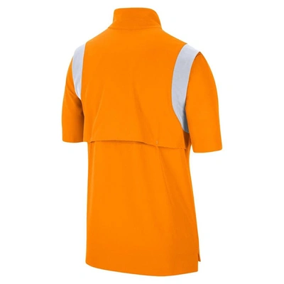 Shop Nike Tennessee Orange Tennessee Volunteers Coach Short Sleeve Quarter-zip Jacket