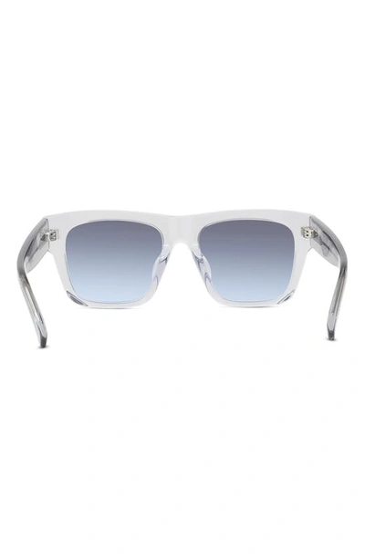 Shop Givenchy 52mm Polarized Square Sunglasses In Grey/ Other / Gradient Blue