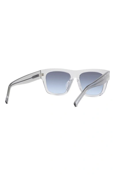 Shop Givenchy 52mm Polarized Square Sunglasses In Grey/ Other / Gradient Blue