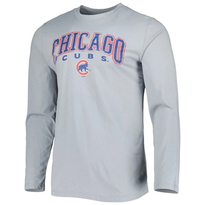 Shop Concepts Sport Royal/gray Chicago Cubs Breakthrough Long Sleeve Top & Pants Sleep Set