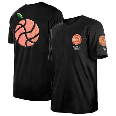 Shop New Era Black Atlanta Hawks 2022/23 City Edition Elite Pack T-shirt