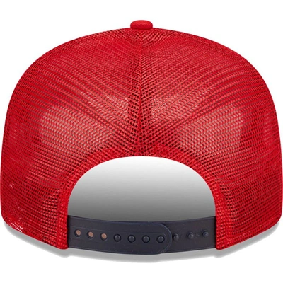 Shop New Era Red Washington Nationals Patriot Trucker 9fifty Snapback Hat