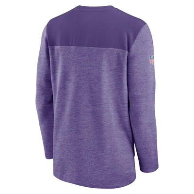 Shop Nike Purple Minnesota Vikings Sideline Lockup Performance Quarter-zip Top