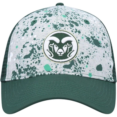 Shop Colosseum Gray/green Colorado State Rams Love Fern Trucker Snapback Hat