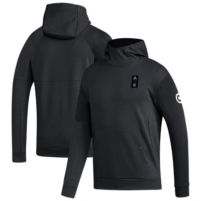 Shop Adidas Originals Adidas Black Minnesota United Fc 2023 Player Travel Pullover Hoodie