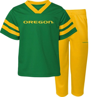 Shop Outerstuff Preschool Green/yellow Oregon Ducks Red Zone Jersey & Pants Set