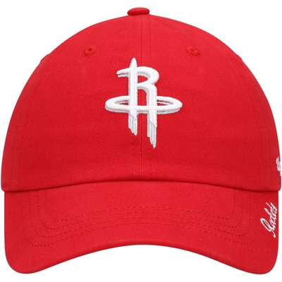 Shop 47 ' Red Houston Rockets Miata Clean Up Logo Adjustable Hat