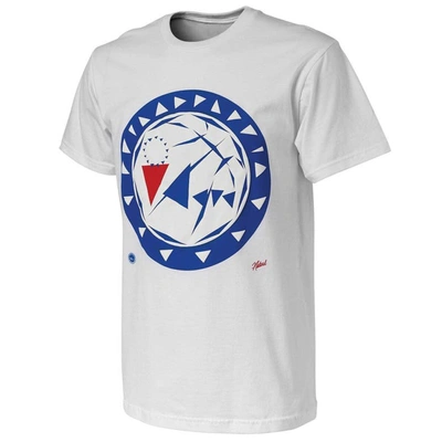 Shop Nba X Naturel White Philadelphia 76ers No Caller Id T-shirt