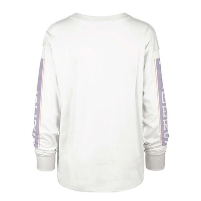 Shop 47 ' Cream Clemson Tigers Statement Soa 3-hit Long Sleeve T-shirt In White