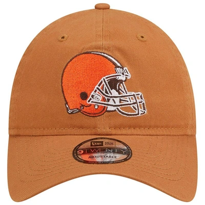Shop New Era Brown Cleveland Browns  Core Classic 2.0 9twenty Adjustable Hat