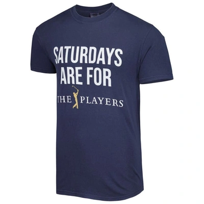 Shop Barstool Golf Navy The Players Saturdays Are For The Players T-shirt