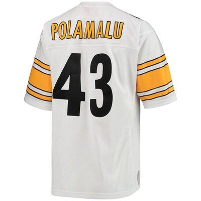 Shop Mitchell & Ness Troy Polamalu White Pittsburgh Steelers 2005 Legacy Replica Team Jersey