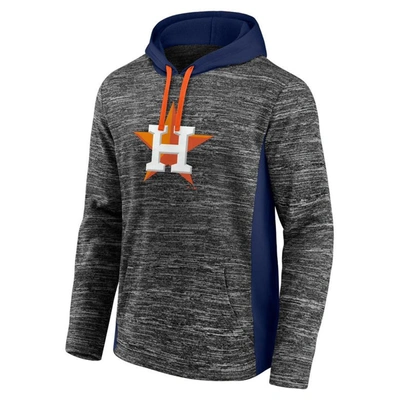 Shop Fanatics Branded Gray/navy Houston Astros Instant Replay Color Block Pullover Hoodie