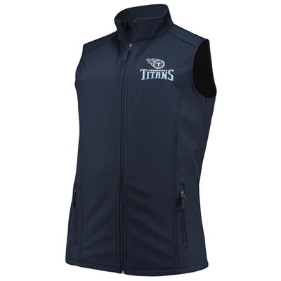 Shop Dunbrooke Navy Tennessee Titans Big & Tall Archer Softshell Full-zip Vest