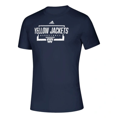 Shop Adidas Originals Adidas Navy Georgia Tech Yellow Jackets Fastboard Creator T-shirt