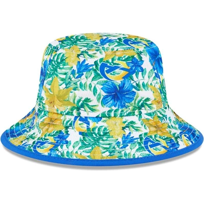 Shop New Era White Los Angeles Rams Botanical Bucket Hat