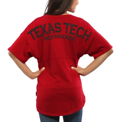 Shop Spirit Jersey Red Texas Tech Red Raiders  Oversized T-shirt