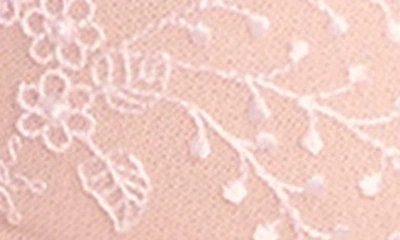 Simone Perele Delice Two-part Full-cup Sheer Plunge Bra In Blush