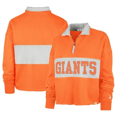 Shop 47 ' Orange San Francisco Giants City Connect Bae Remi Quarter-zip Jacket
