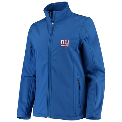 Shop Dunbrooke Royal New York Giants Full-zip Sonoma Softshell Jacket