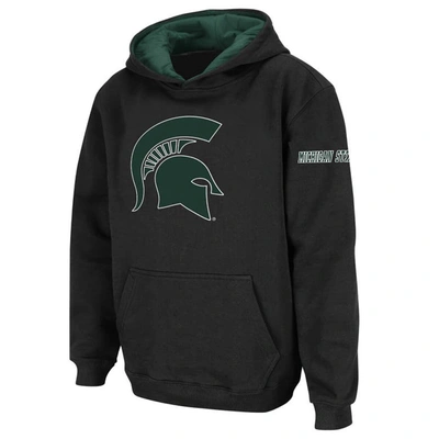 Shop Stadium Athletic Youth  Black Michigan State Spartans Big Logo Pullover Hoodie