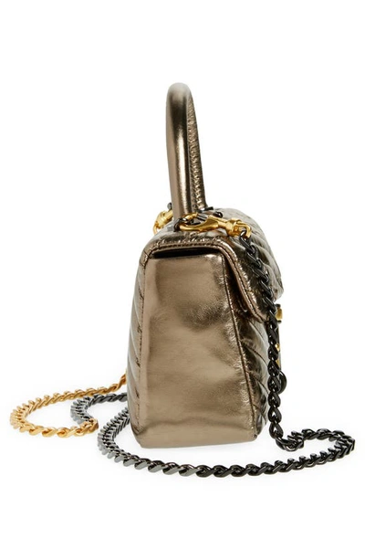 Shop Rebecca Minkoff Edie Top Handle Bag In Bronze