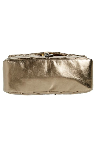 Shop Rebecca Minkoff Edie Top Handle Bag In Bronze