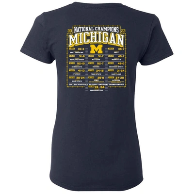 Shop Blue 84 Navy Michigan Wolverines College Football Playoff 2023 National Champions Gold Dust Schedul