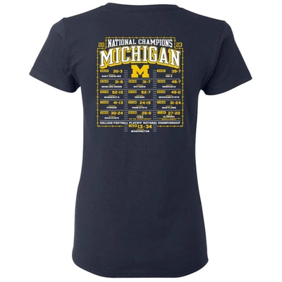 Blue 84 Navy Michigan Wolverines College Football Playoff 2023 National Champions Gold Dust Schedul In Navy