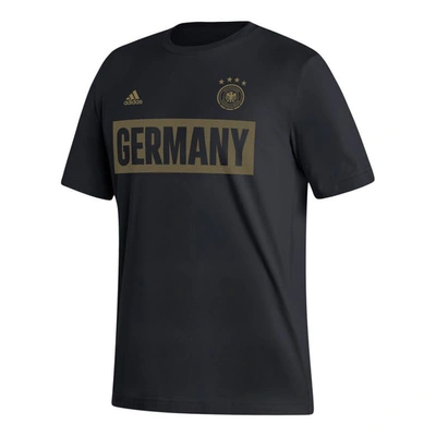 Shop Adidas Originals Adidas Black Germany National Team Culture Bar T-shirt
