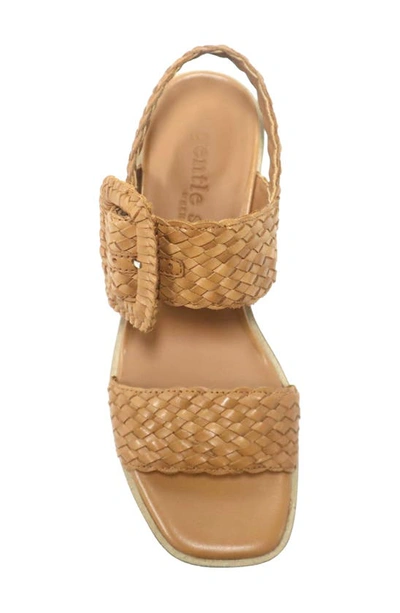 Gentle Souls By Kenneth Cole Madylyn Slingback Sandal In Tan Striped Leather