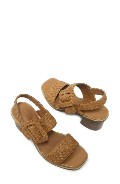 Gentle Souls By Kenneth Cole Madylyn Slingback Sandal In Tan Striped Leather