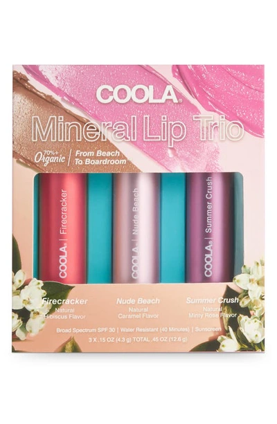 Shop Coola Mineral Liplux® Spf 30 Organic Tinted Lip Balm Trio