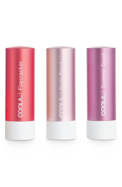 Shop Coola Mineral Liplux® Spf 30 Organic Tinted Lip Balm Trio