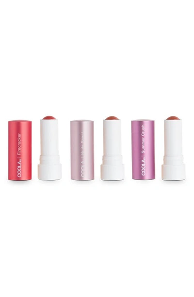 Shop Coola Mineral Liplux® Spf 30 Organic Tinted Lip Balm Trio