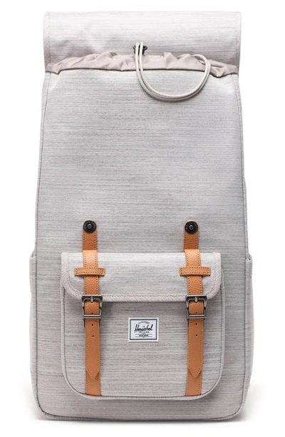 Herschel Supply Co Little America Recycled Polyester Backpack In Light Grey Crosshatch