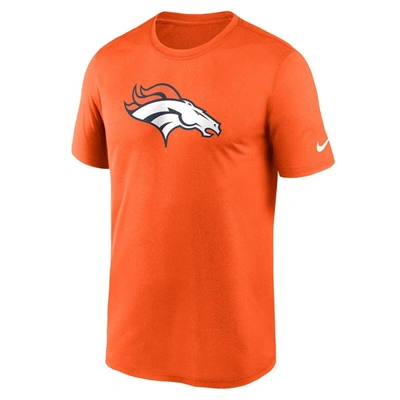 Shop Nike Orange Denver Broncos Legend Logo Performance T-shirt