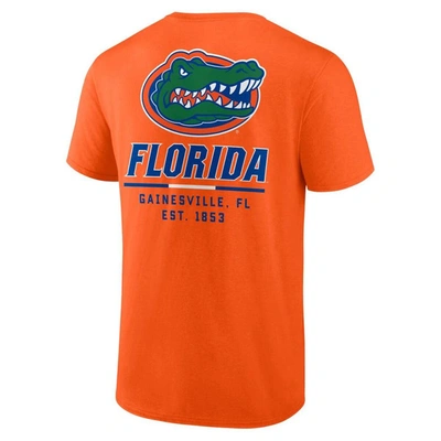Shop Fanatics Branded Orange Florida Gators Game Day 2-hit T-shirt