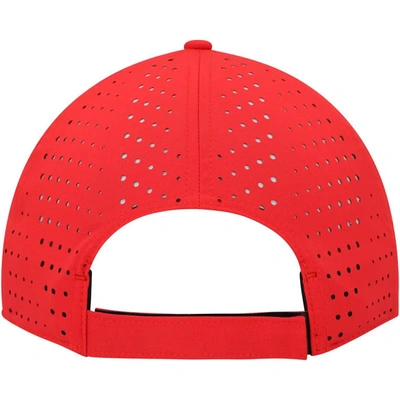 Shop Adidas Originals Adidas Red Washington Capitals Laser Perforated Aeroready Adjustable Hat