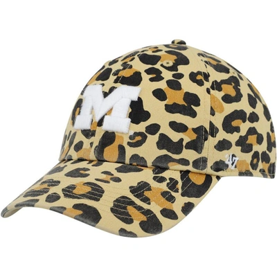 Shop 47 ' Gold Michigan Wolverines Bagheera Clean Up Adjustable Hat